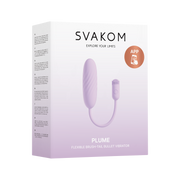 Svakom - Plume - Bullet Vibrator met Flexibel Clitoris Kwastje - Pastel Lilac