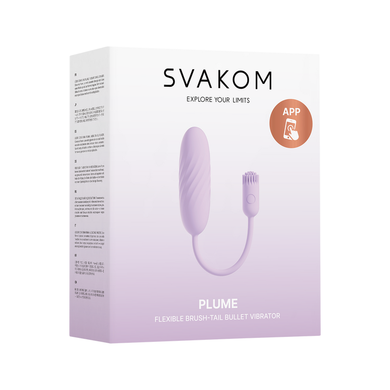 Svakom - Plume - Bullet Vibrator met Flexibel Clitoris Kwastje - Pastel Lilac