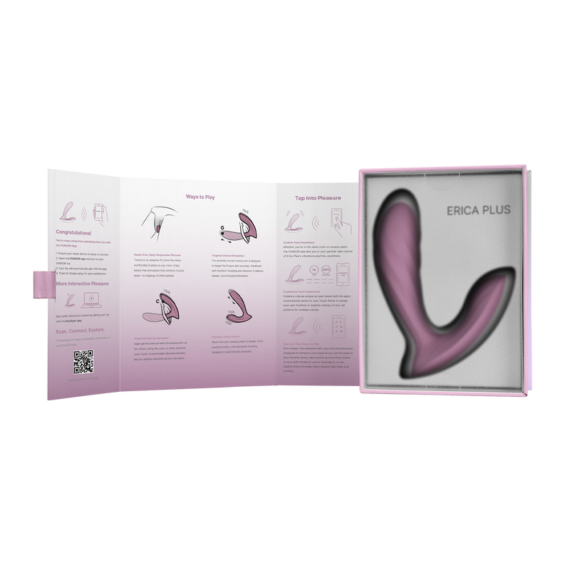 Svakom - Erica Plus - Stotende Panty Vibrator Met App Control - Twee Motoren - Lichtroze