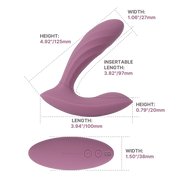 Svakom - Erica Plus - Stotende Panty Vibrator Met App Control - Twee Motoren - Lichtroze
