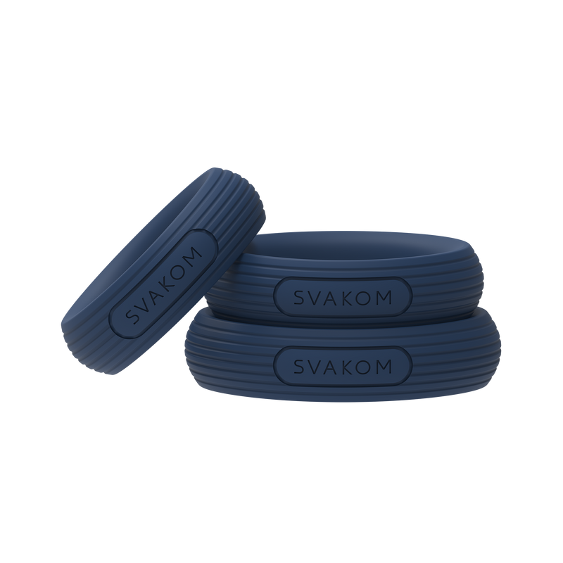 Svakom - Triooo - Penisringen Set - Blauw