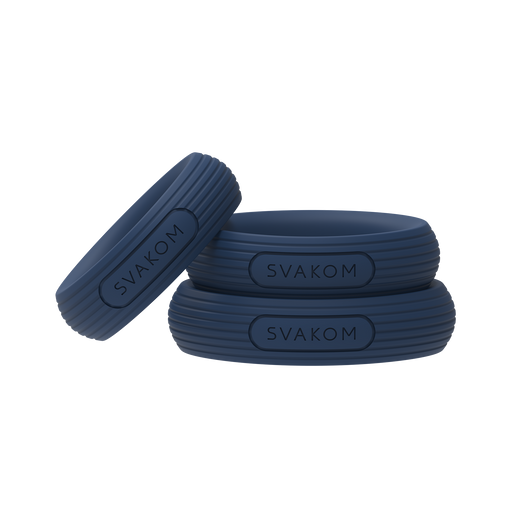 Svakom - Triooo - Penisringen Set - Blauw