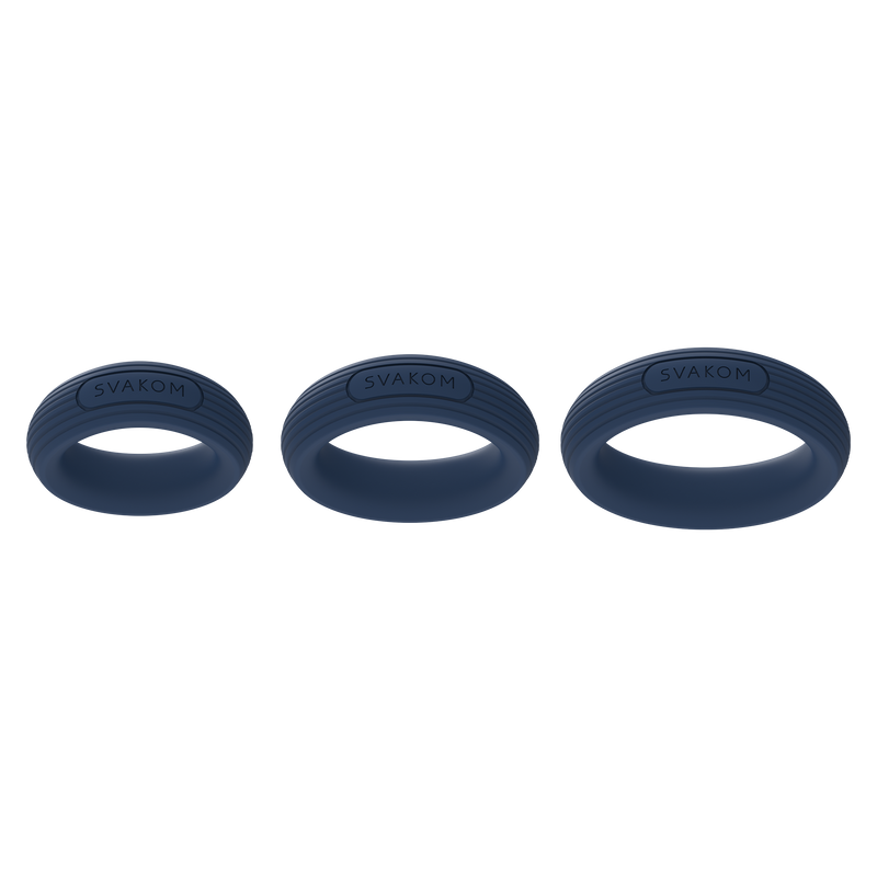 Svakom - Triooo - Penisringen Set - Blauw