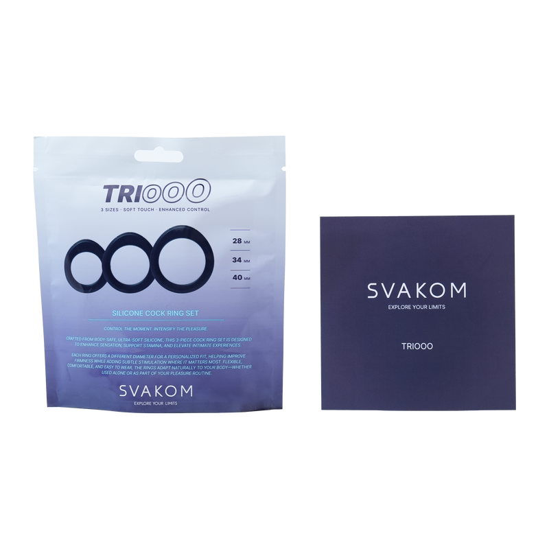 Svakom - Triooo - Penisringen Set - Blauw