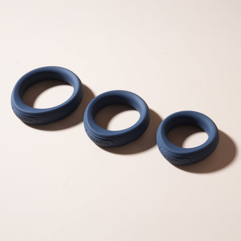Svakom - Triooo - Penisringen Set - Blauw