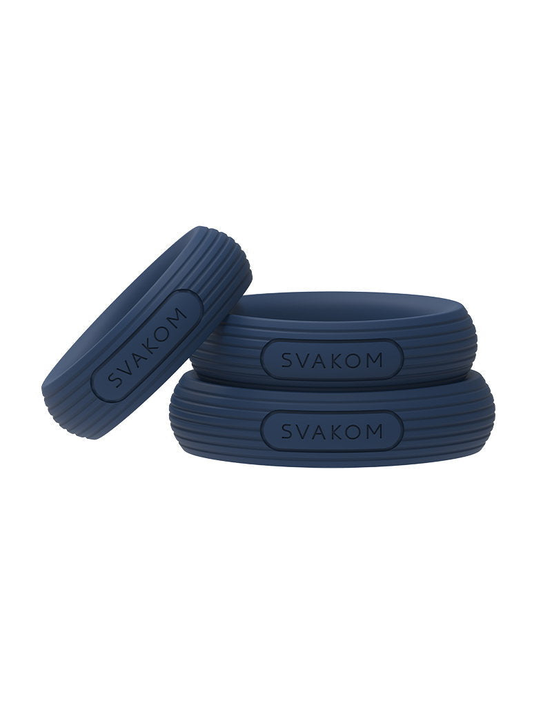Svakom - Triooo - Penisringen Set - Blauw