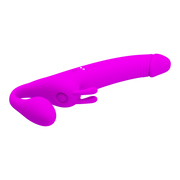 Pretty Love - Zanini - Vibrerende Strapless Strap-On - Diep Roze