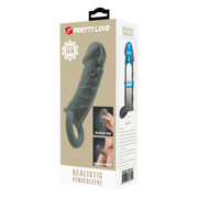 Pretty Love - Faylen - Realistische Penis Sleeve - Donkergrijs