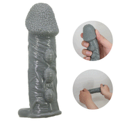 Pretty Love - Faylen - Realistische Penis Sleeve - Donkergrijs