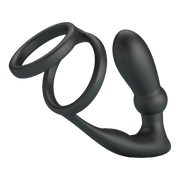 Pretty Love - Emoni - Cockring met Buttplug - Zwart