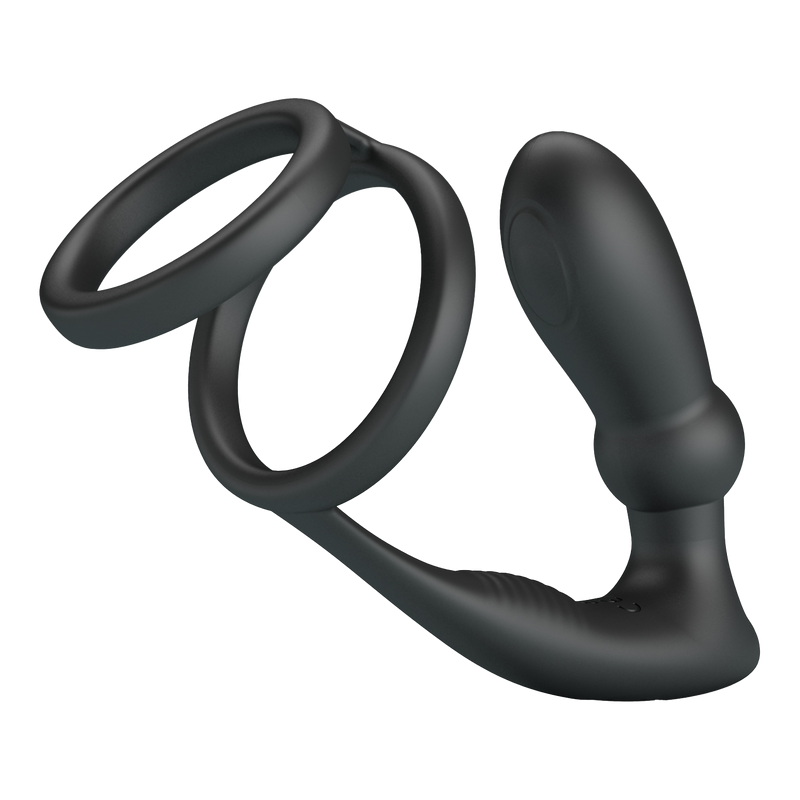 Pretty Love - Emoni - Cockring met Buttplug - Zwart