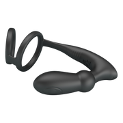 Pretty Love - Emoni - Cockring met Buttplug - Zwart