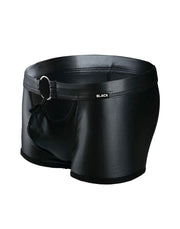 Cut4Men Sexy Wetlook Minishort Peekaboo – Zwart-Erotiekvoordeel.nl