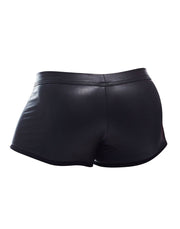 Cut4Men Sexy Wetlook Minishort Peekaboo – Zwart-Erotiekvoordeel.nl