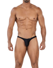 Cut4Men - Sexy Spandex Herenstring - Zwart-Erotiekvoordeel.nl