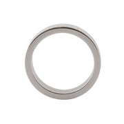 Kiotos - Cockring Met Groeven RVS - 10 mm breed
