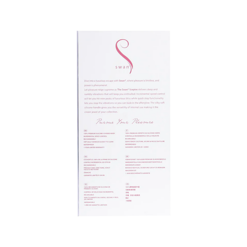 Swan - Sceptre - Dubbelzijdige Wand Vibrator - Roze