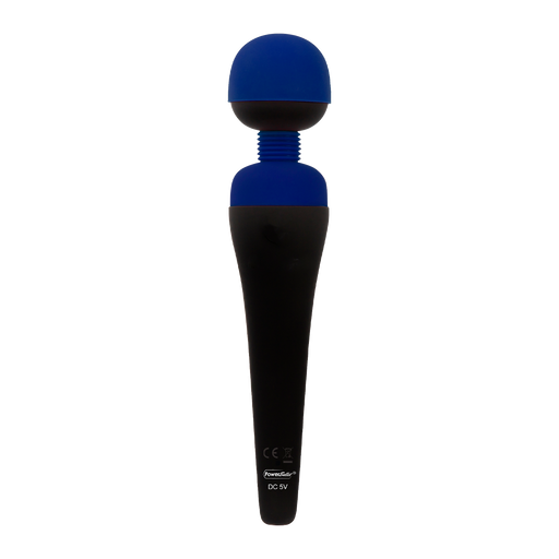 PalmPower - Recharge Wand Massager - Flexibele Kop - Blauw/Zwart