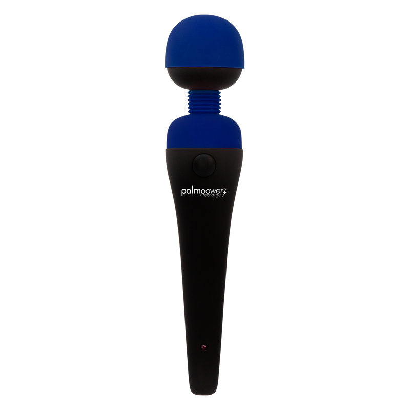 PalmPower - Recharge Wand Massager - Flexibele Kop - Blauw/Zwart
