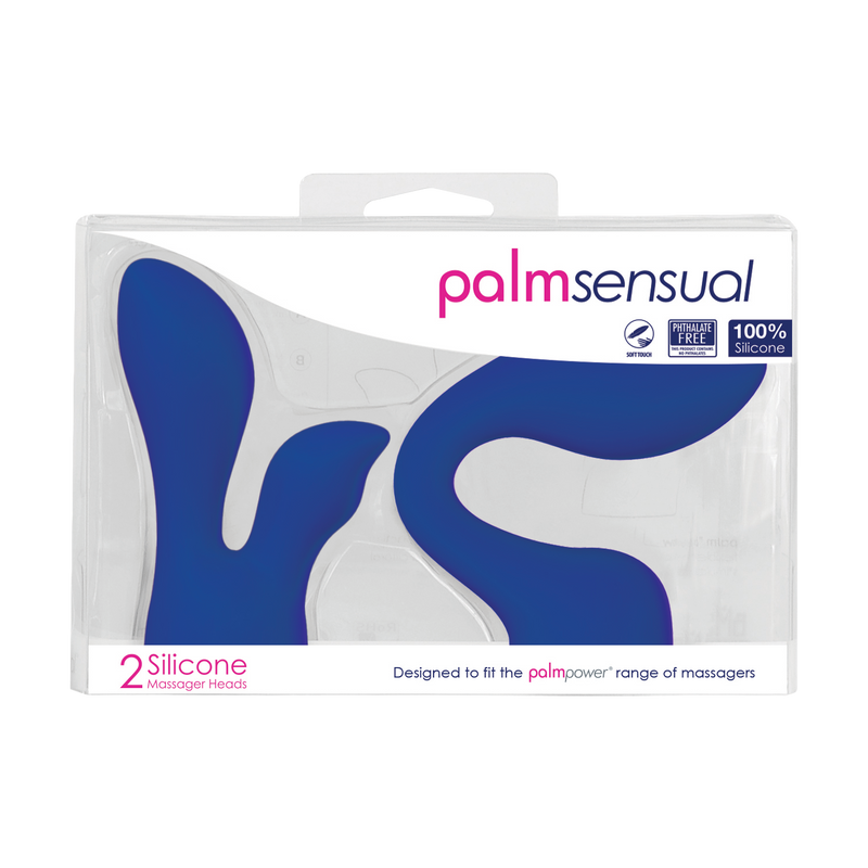 PalmPower - Palmsensual - Wand Vibrator Opzetstukken - Blauw