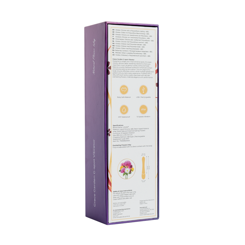 LOVISS - Grace - Garden G-Spot-vibrator – Zwart
