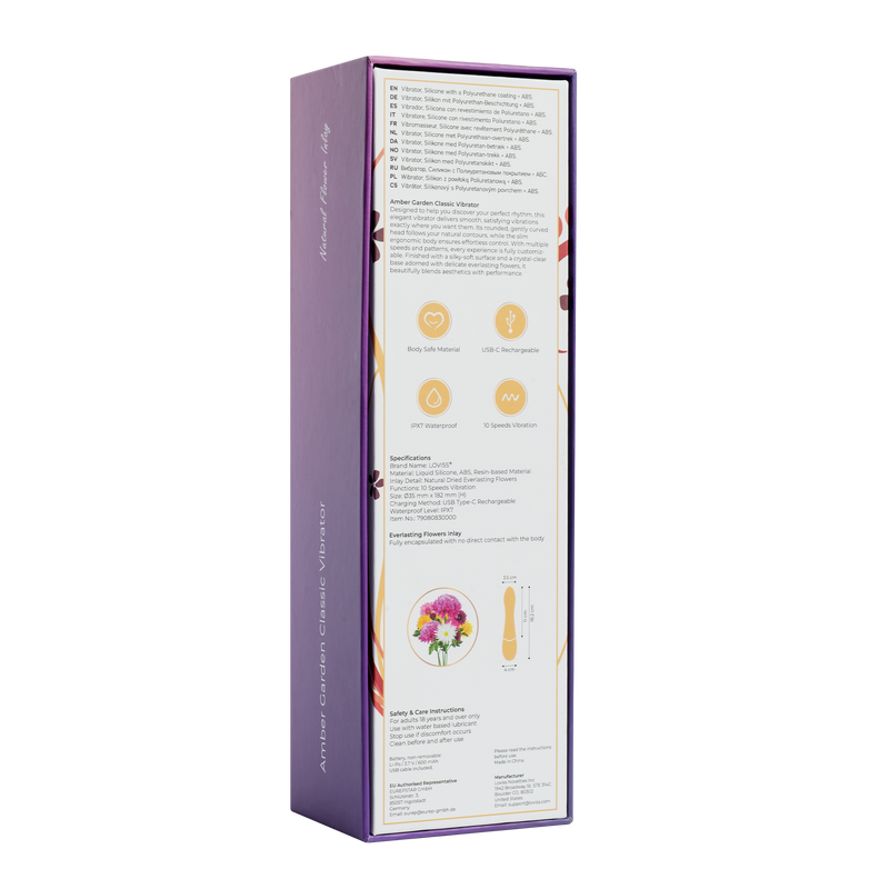 LOVISS - Amber - Garden Classic Vibrator – Zwart