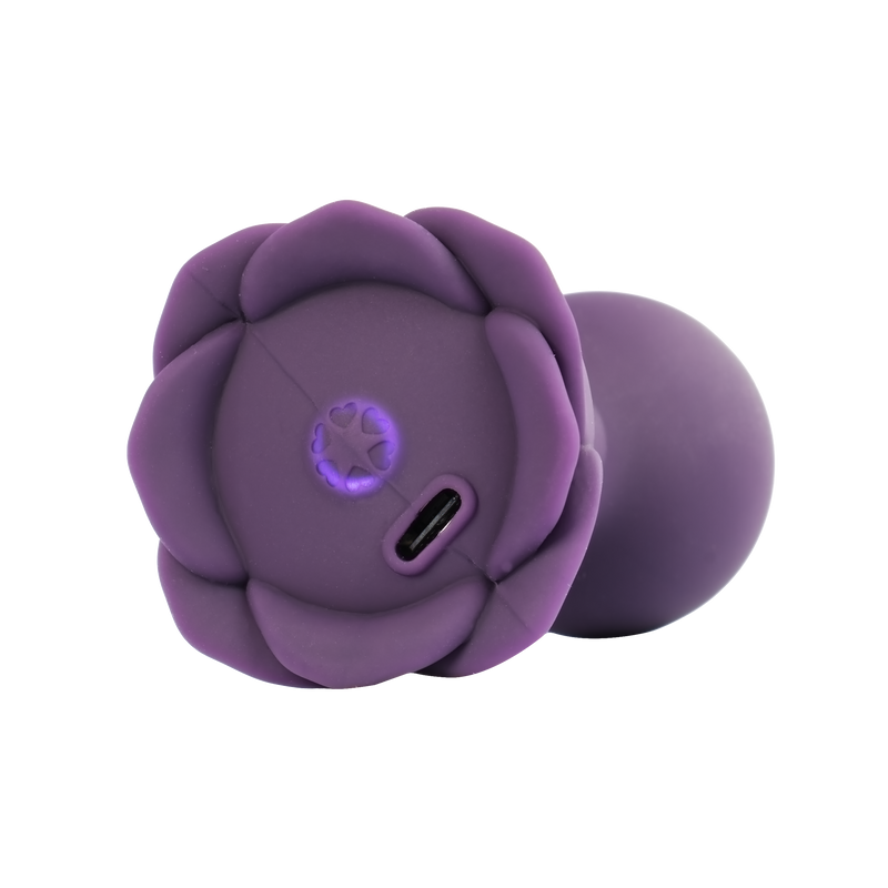 LOVISS - Posy - Garden Vibrerende Buttplug met Aafstandsbediening - Paars