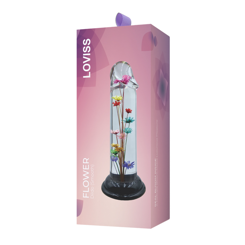 LOVISS - Helichrysum Garden Flower Dildo Smooth - Transparant