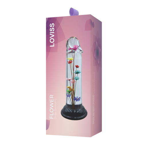 LOVISS - Helichrysum Garden Flower Dildo Smooth - Transparant