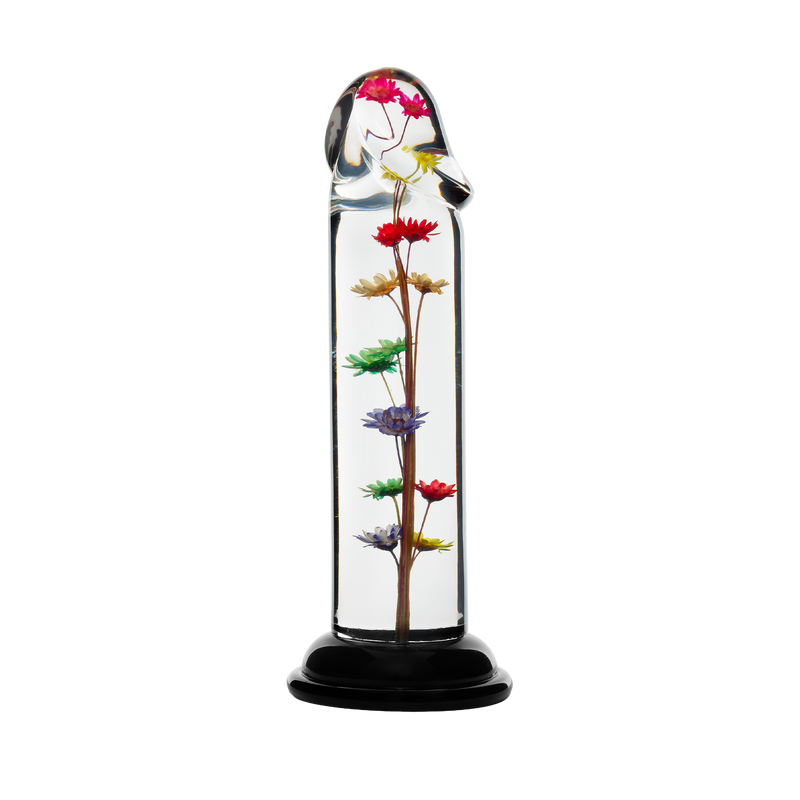 LOVISS - Helichrysum Garden Flower Dildo Smooth - Transparant