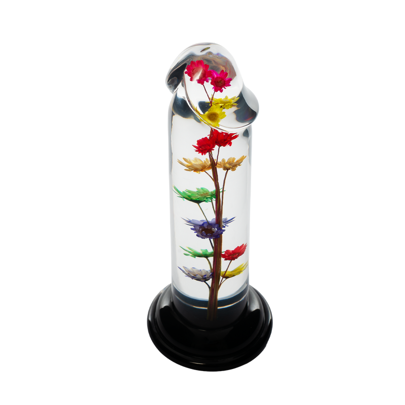 LOVISS - Helichrysum Garden Flower Dildo Smooth - Transparant