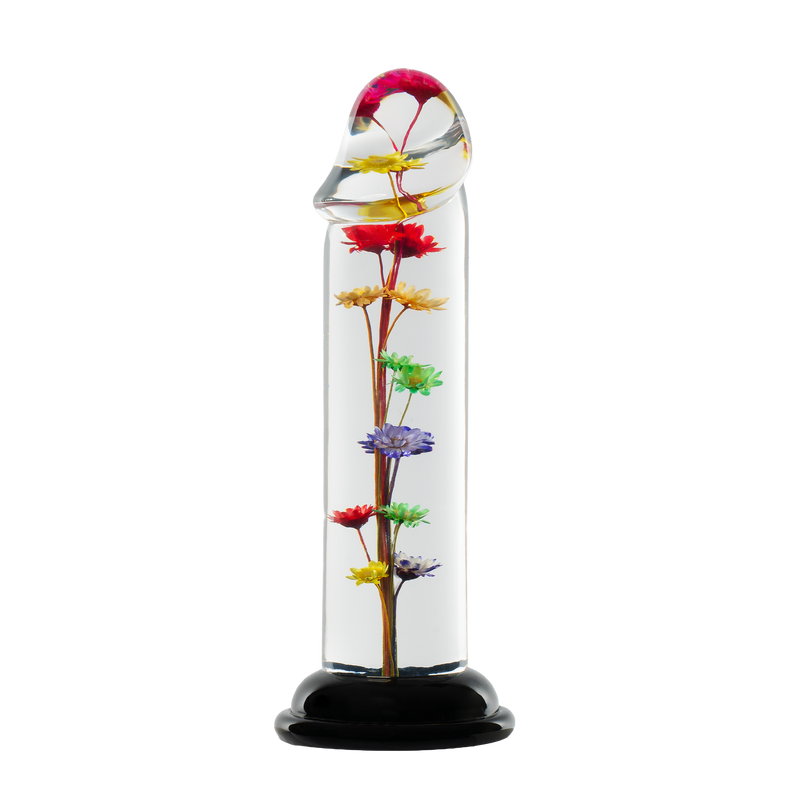 LOVISS - Helichrysum Garden Flower Dildo Smooth - Transparant