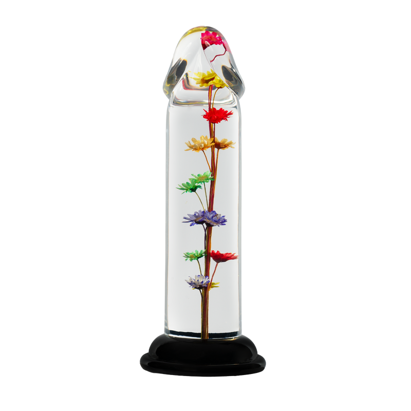 LOVISS - Helichrysum Garden Flower Dildo Smooth - Transparant