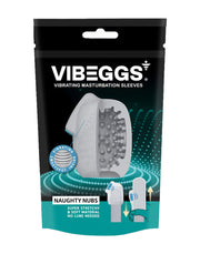 VIBEGGS - Naughty Nubs - Vibrerende Masturbatie Sleeve èn Vinger Vibrator - Wit