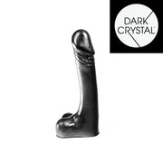 Dark Crystal - Dildo - 18,5 x 3 cm - Zwart