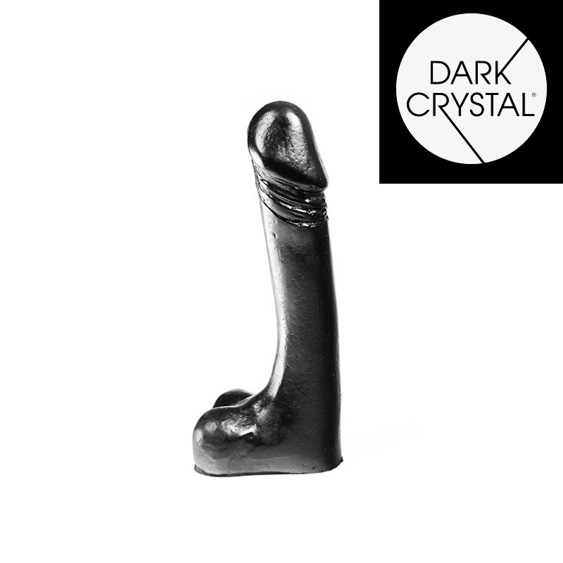 Dark Crystal - Dildo - 18,5 x 3 cm - Zwart
