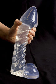 Dinoo - Irritator - Dildo - 29 x 7,6 cm - Transparant