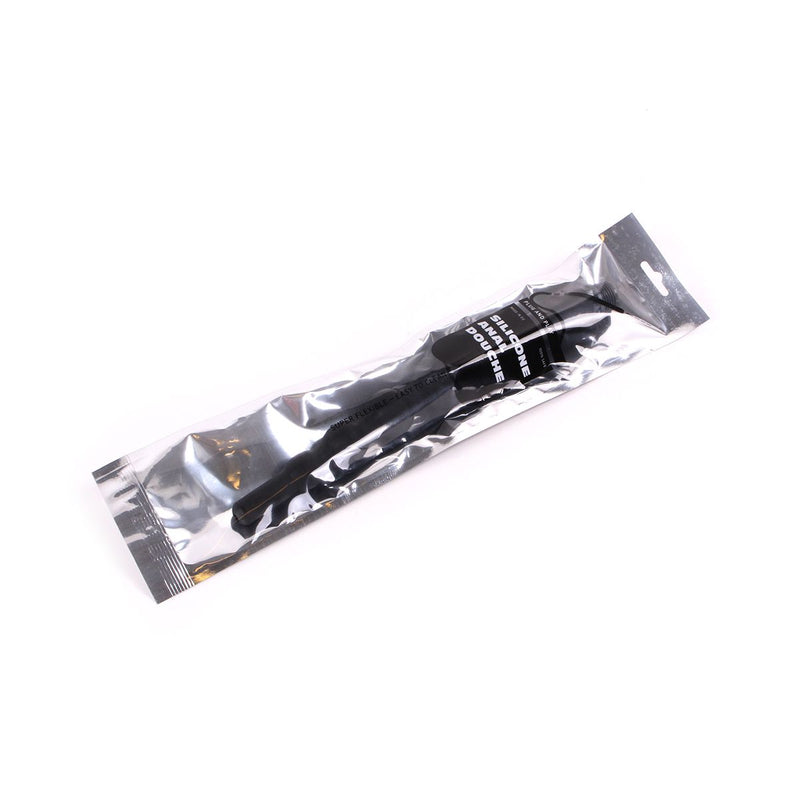 Anal Probe - 4 Balls - Siliconen Anaal Douche - Zwart