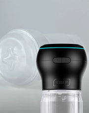 Kiiroo - Feel Pocket Stroker Crystal en Powerblow Combo - Zwart/Transparant
