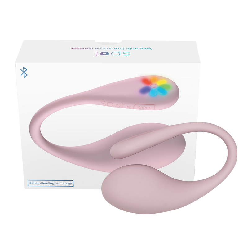 Kiiroo - Spot - Draagbaar Interactief Vibrerend Eitje - Kiss Me - Roze