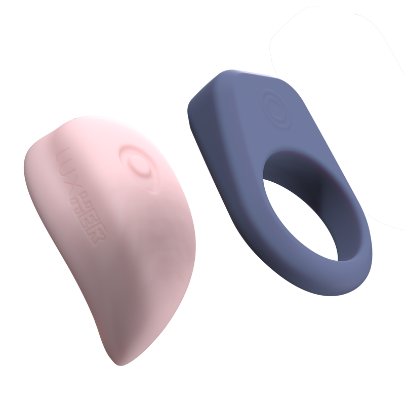Luxus - Interactieve Sex Toys voor koppels- App Control - roze/blauw