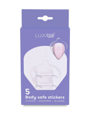 Luxus - Zelfklevende Stickers voor de Luxus Vibrator - 5 stuks - Transparant