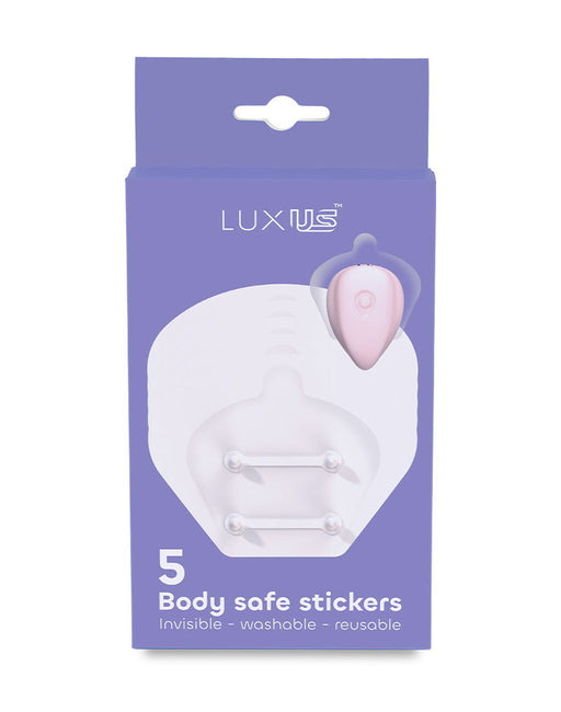 Luxus - Zelfklevende Stickers voor de Luxus Vibrator - 5 stuks - Transparant