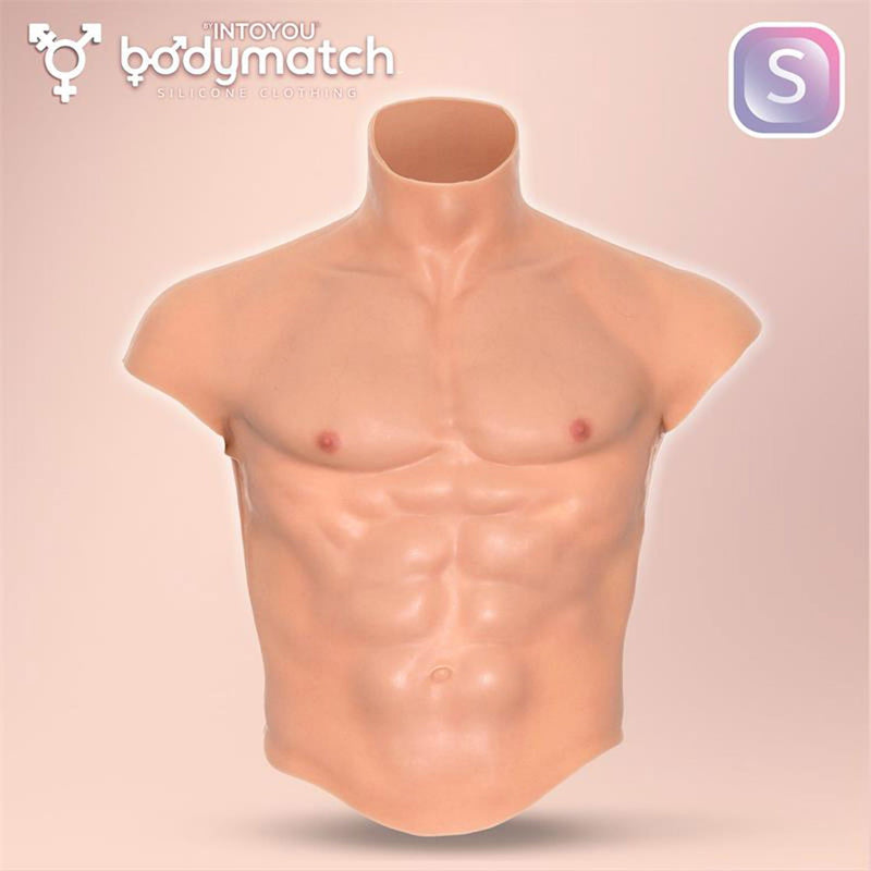 Bodymatch - Boomax - Hyperrealistisch Siliconen Mannelijk Bovenlichaam - Lichte Huidskleur