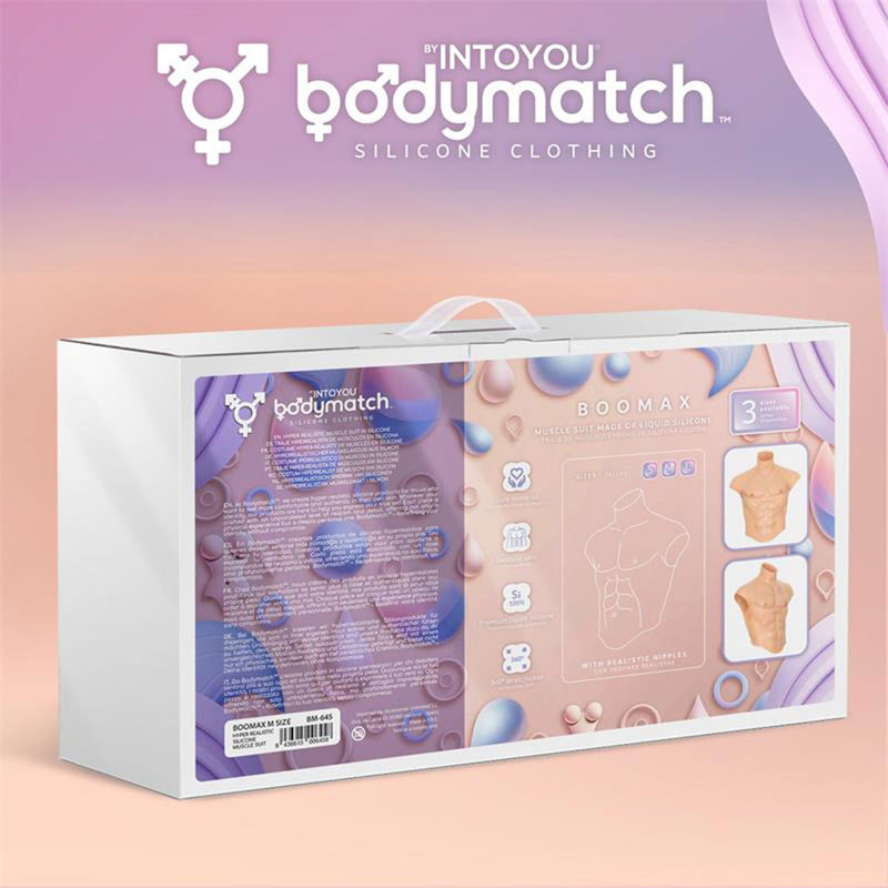Bodymatch - Boomax - Hyperrealistisch Siliconen Mannelijk Bovenlichaam - Lichte Huidskleur