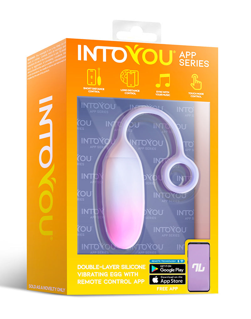 Intoyou - Vibrerend Eitje met App Control - Blauw/Roze