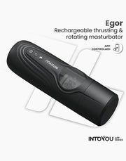 IY - Egor - App Bediende Masturbator met Trusting & Rotatie – Zwart
