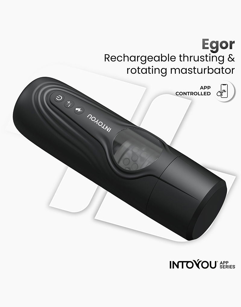 IY - Egor - App Bediende Masturbator met Trusting & Rotatie – Zwart