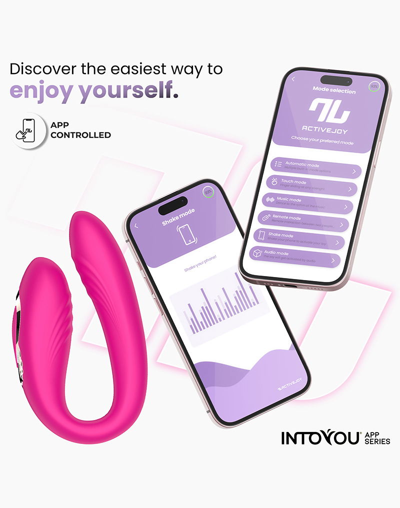 IY - Couty - Koppelvibrator met 360° Oscillatie en App-bediening – Roze