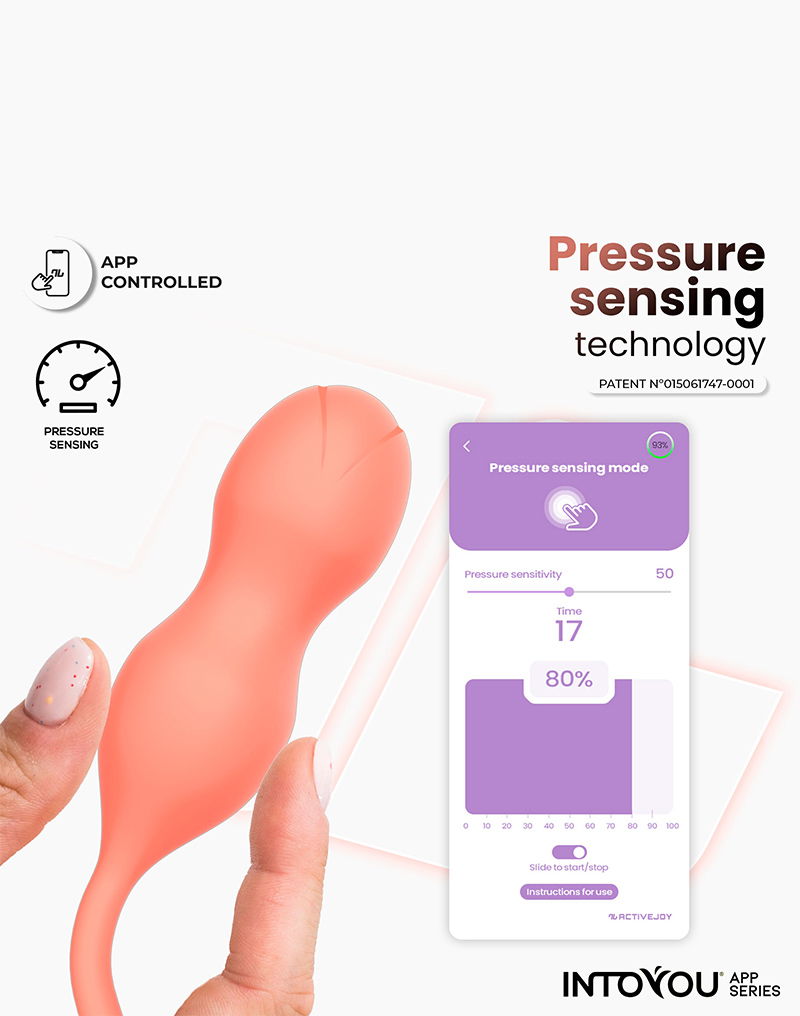 IY - Kyra - App Bediende Bekkenbodemtrainer Vaginaballetjes met Vibratie – Oranje